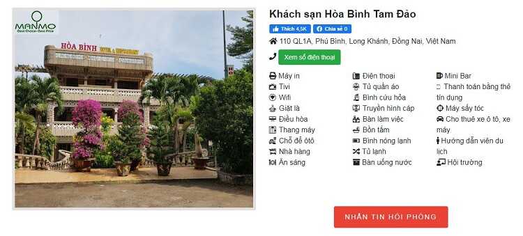 Khách sạn Hòa Bình Tam Đảo